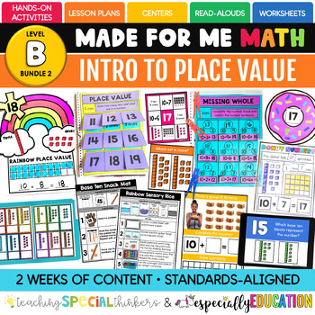 Preview of Unit 12: Intro to Place Value -- Teen Numbers (Made For Me Math 2)