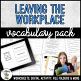 Unit 12 Leaving The Workplace - Vocabulary Pack