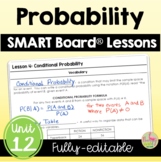 Probability SMART Board® Lessons (Algebra 2 - Unit 12)