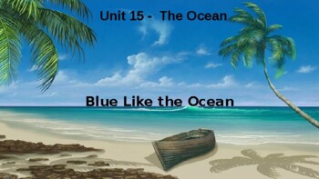 Preview of Unit 15 THE OCEAN Visual Supplement/Lesson, The Colors and Shapes of Language