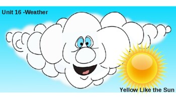 Preview of Unit 16 WEATHER Visual Supplement/Lesson, The Colors and Shapes of Language