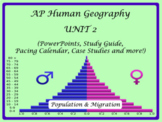 Unit 2 AP Human Geography Bundle (Population and Migration