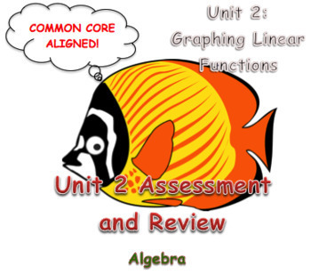 Preview of Unit 2 Assessment and Review (Graphing Linear Functions)