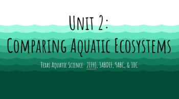 Preview of Unit 2: Comparing Aquatic Ecosystems BUNDLE