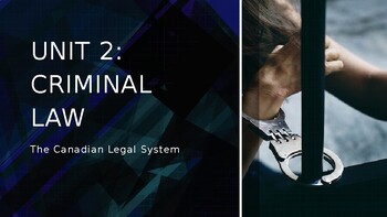 Preview of Unit 3: Criminal Law (CLU3M: Understanding Canadian Law)