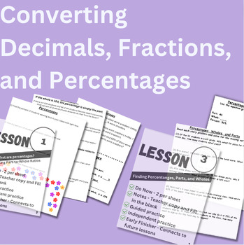 Preview of Unit 2: Decimals, Fractions, and Percentages