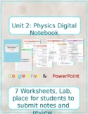 Unit 2 Digital Notebook (Speed, Velocity and Acceleration)