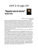 Unit #2 EL SIGLO XVI  Spanish AP Literature Readings and A