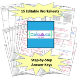 Unit 2 Editable Worksheets & Keys--AB/BC (Derivatives)