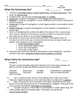 Preview of Unit 2 Engineering Process Study Guide HMH Tennessee Science