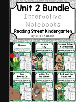 Preview of Kindergarten Unit 2 Interactive Notebooks Bundle