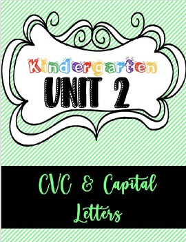 Preview of Unit 2 Kindergarten Phonics Editable Lesson Plans