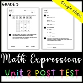 Unit 2 Math Expressions Post Test (Grade 3)