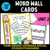 Unit 2: Papers and Places Word Wall Cards-Aligned to Louis