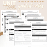 Unit 2: Student Guided Notes - AP Human Geography