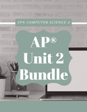 Unit 2 - Using Objects - AP® Computer Science A BUNDLE