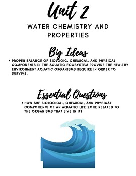 Preview of Unit 2 Water Chemistry and Properties