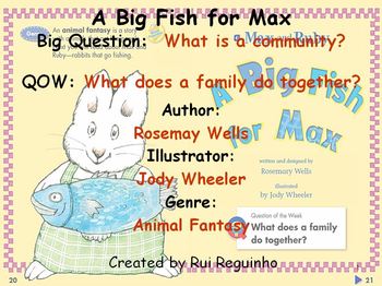 Preview of Unit 2 Week 1 - A Big Fish for Max - Lesson (Versions 2013, 2011, and 2008)