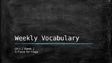 Unit 2 Week 2 MyView Savvas Vocabulary and Word Study EDITABLE