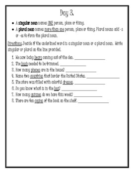 wonders homework 4th grade