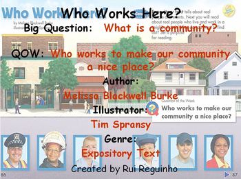 Preview of Unit 2 Week 3 - Who Works Here - Lesson (Versions 2013, 2011, and 2008)