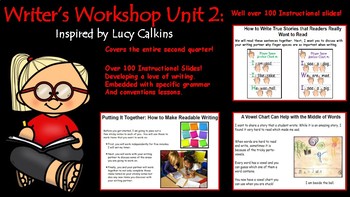 Preview of Unit 2 Writer's Workshop: Inspired by Lucy Calkins