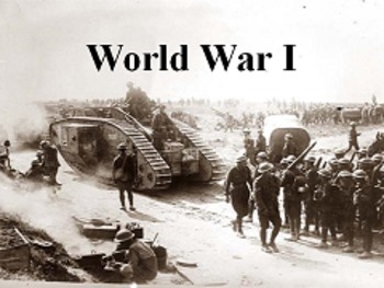 Preview of Unit 20: World War I (World History/Global 10 Ch 27) Bundle