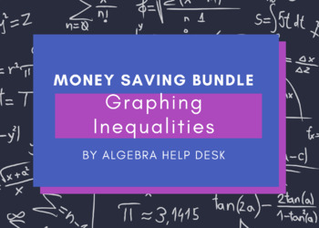 Preview of Unit 3: Algebra 1 | Graphing Inequalities | Easy Edit Money Saving Bundle