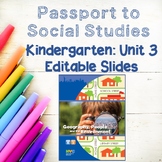 Unit 3 BUNDLE Passport to Social Studies, KINDERGARTEN Sli