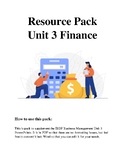 Unit 3 Finance and accounts resource pack