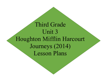 Preview of Unit 3 Journey's Lesson Plans 11-15