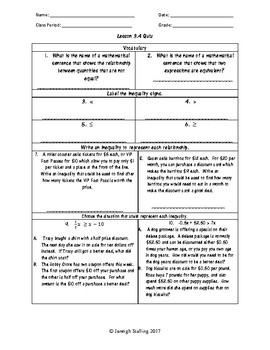 Inequalities Worksheet 8th Grade - Promotiontablecovers