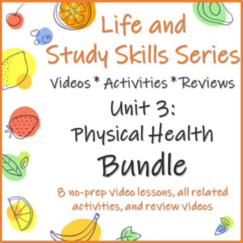 Preview of Unit 3 Physical Health No Prep Videos/Activities/Reviews (Bundle)