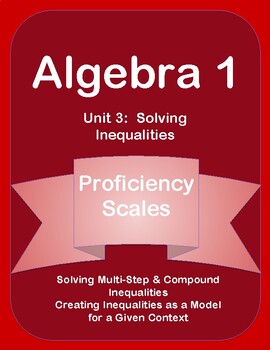 Preview of Unit 3 Proficiency Scales
