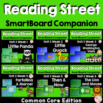 Preview of Unit 3 Bundle Common Core Edition SmartBoard Companion Kindergarten
