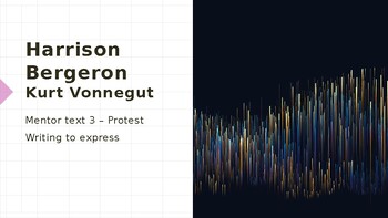 Preview of Unit 3 VCE English - Creating Texts - Protest - Vonnegut 'Harrison Bergeron'