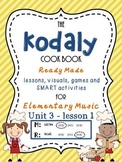 Kodaly Unit 3, Lesson 1 - Grade 1 Music Curriculum, Lesson