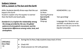 Preview of Unit 4: Earth Science | Full Lesson Plans, Guided Notes, & HW | Middle School