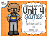 Unit 4 Games for Reading Wonders Grade 1