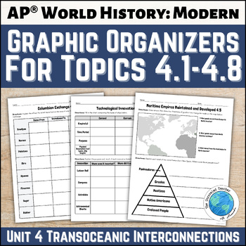 Preview of Unit 4 Graphic Organizer Activities for use with AP® World History | APWHM
