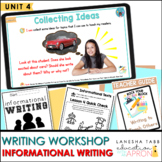 Unit 4: Informational Writing- Digital + Printable Distanc