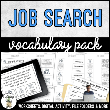 Preview of Unit 4 Job Search - Vocabulary Pack