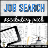 Unit 4 Job Search - Vocabulary Pack