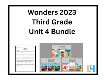 Preview of Unit 4 Leveled Readers--Wonders 2023--3rd Grade