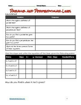 unit 4 linear equations homework 9 parallel and perpendicular lines