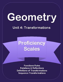 Preview of Unit 4 Proficiency Scales