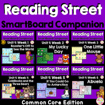 Preview of Unit 4 Bundle Common Core Edition SmartBoard Companion Kindergarten