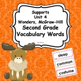 Unit 4  Weeks 1-5 Wonders Second Grade Vocabulary Words 20