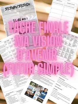 Preview of Unité #4 - évaluation finale - Ma vision d'avenir | My vision board