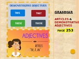 Unit 5 Articles and Demonstrative Adjectives - McGraw Hill